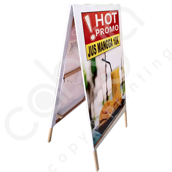 Cetak Standing Banner Segitiga