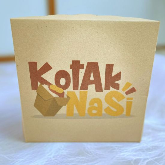 Packaging Lunch Box/Makanan Craft + Print ( 16cm x 9cm x 4,8cm )