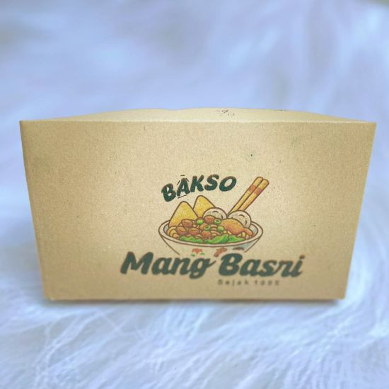 Packaging Lunch Box/Makanan Craft + Print ( 18cm x 10cm x 5cm )