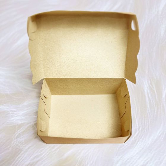Packaging Box Kue/Makanan Craft + Print ( 14,5cm x 10,5cm x 6,5cm )