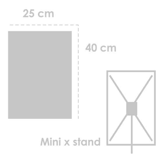 Mini X Banner 25 cm x 40 cm Texture