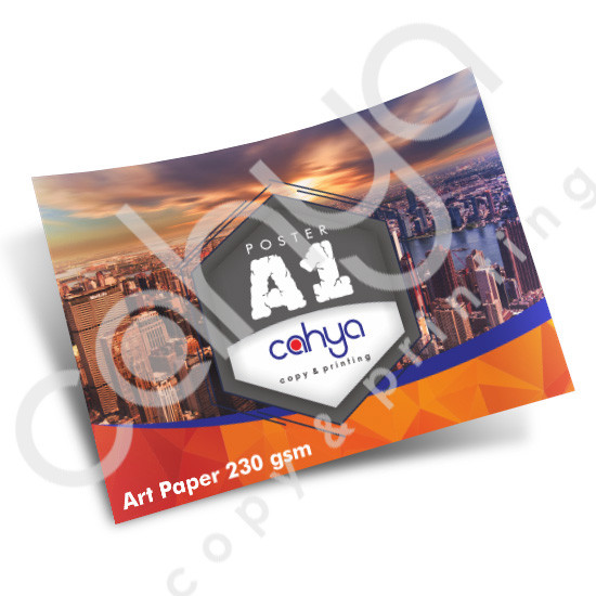 Cetak Poster A1 Art Paper 230 gsm