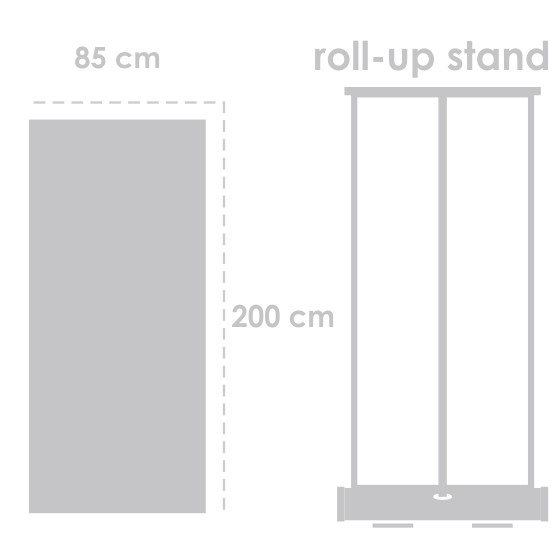 Roll Up Luster 200 cm x 85 cm