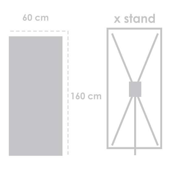 X Banner Luster 160 cm x 60 cm