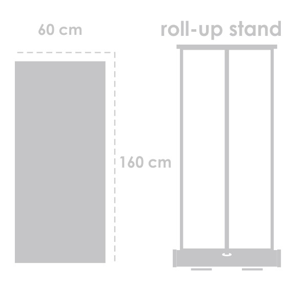 Roll Up Albatros 160 cm x 60 cm