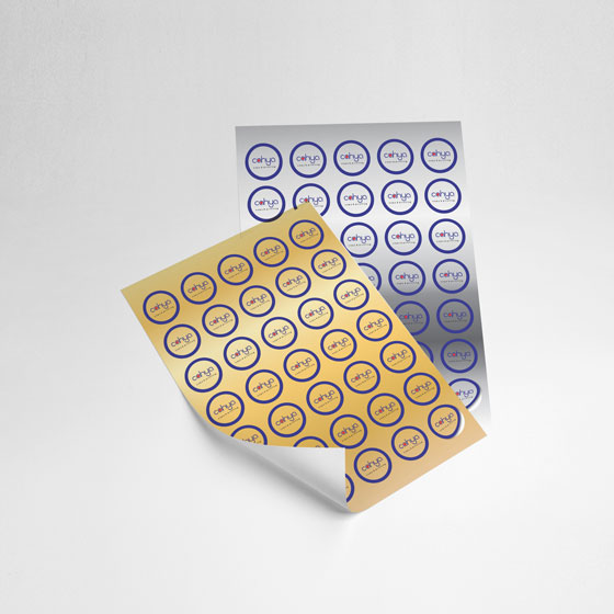 Cetak Sticker Metalic